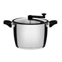 Pipoqueira Tramontina Allegra em Aço Inox com Fundo Triplo 22 cm 5,6 L