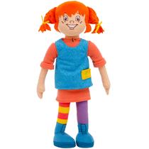 Pippi Longstocking Plush Doll - Medidas 12 polegadas - Oficialmente licenciado - da série de livros infantis de Astrid Lindgren para meninos e meninas - boneca macia e fofa - Mighty Mojo