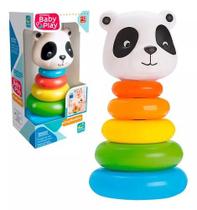 Pirâmide De Argolas Brinquedo Bebê Torre Empilhável Vinil