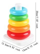 Pirâmide de Argolas Brinquedo interativo para Bebês Toys Import Pirâmide de Argolas Brinquedo interativo para Bebês Toys Import