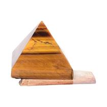 Pirâmide De Cristal De Olho De Tigre, Pedra De Cura, Torre De Energia, Natural, Polido, Chakra,
