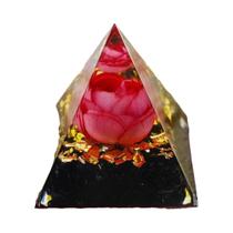 Pirâmide De Cristal Orgonite De Ametista Para Decoração De Casa Presente De Feriado