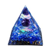 Pirâmide De Energia De Ametista Orgonite Cristais De Cura Reiki Ferramenta De Chakra Pedras De