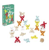 Pirâmide de Macacos Jogo Infantil De Equilibrio Em Madeira Pirâmide de Macacos Jogo Infantil De Equilibrio Em Madeira