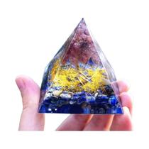 Pirâmide De Orgonita De Ametista, Gerador De Energia De Cristal De Cura, Ferramenta De Meditação De