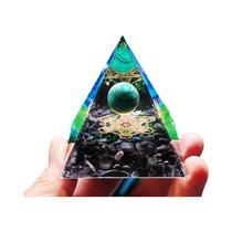 Pirâmide de Orgonite Ametista - Reiki, Cura e Equilíbrio dos Chakras