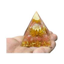 Pirâmide De Orgonite Artesanal Estilo Lótus Rosa De Quartzo Para Decoração De Mesa Doméstica Pirâmide De Orgonite Artesanal Estilo Lótus Rosa De Quartzo Para Decoração De Mesa Doméstica
