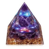 Pirâmide de Orgonite Hopeseed - Cura com Cristais