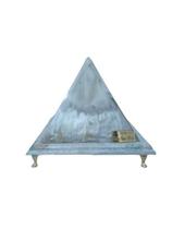 Piramide Decorativa Em Resina Com Altura 14 Cm Madrepérola