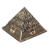Pirâmide Egípcia Porta Objetos Joia Desmontável com 2 Nichos - M3 Decoração
