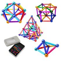 Pirâmide Neocube Colorida Imã Magnético Neodímio Criativo