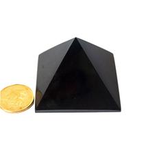 Pirâmide Obsidiana Negra 50 a 60mm entre 100 a 150g Classe A