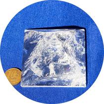 Pirâmide Quartzo Cristal Inclusão Turmalina e Arco-Íris 50mm