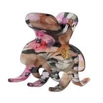 Piranha de Cabelo Bianca Rome Floral Verde Rosa 05 007 FL205