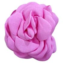 Piranha De Cabelo Com Flor Tecido Presilha Elegante