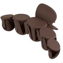 Piranha De Cabelo Esfera Marrom Fosco Grande ProArt Piranha De Cabelo Esfera Marrom Fosco Grande ProArt