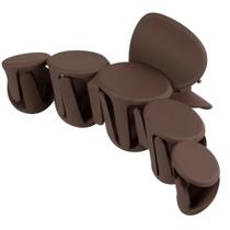 Piranha De Cabelo Esfera Marrom Fosco Grande ProArt Piranha De Cabelo Esfera Marrom Fosco Grande ProArt