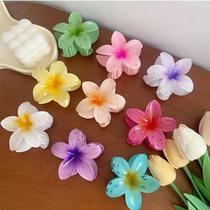 Piranha De Cabelo Flor Colorida Brilhante Presilha Grampo Para Feriado Praia Piscina 8CM Cor:Cor aleatório 8cm