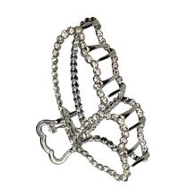Piranha de cabelo prendedor luxo strass borboleta delicada Piranha de cabelo prendedor luxo strass borboleta delicada