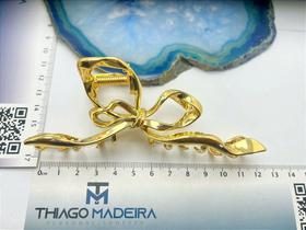 Piranha Laço Metal Dourado Grande - 1 Unidade