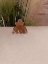 Piranha Pequena Acrílico Glitter Ouro - Acessório de Cabelo