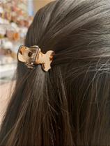 Piranha Pequena Acrílico Onça - Acessório de Cabelo