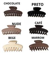 Piranha presilha Cabelo Retangular Média Silicone Não Quebra