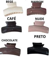 Piranha presilha Cabelo Retangular Média Silicone Não Quebra