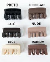 Piranha presilha Cabelo Retangular Média Silicone Não Quebra