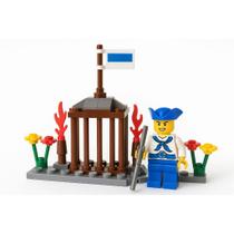 Pirates Prison Guard Brinquedo Educativo Blocos de Montar 59 Peças Guarda da Prisão Tipo Lego Didatico
