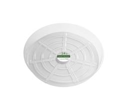 Pires de plantas Crescent Garden de 14 polegadas de plástico transparente com 12 cm de interior