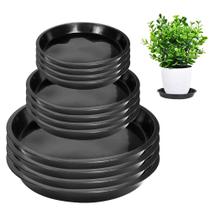Pires de plantas Peomev Plastic Round 15 20 25 cm para interior e exterior
