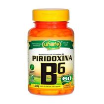 Piridoxina - Vitamina B6 - Unilife - 60 Cápsulas