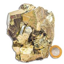Pirita Peruana Pedra Extra Com Belos Cubo Mineral Cod 142045