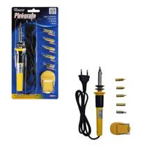 Pirografo com 5 pontas + apoio 30w 127v 19cm - WESTERN Pirografo com 5 pontas + apoio 30w 127v 19cm - WESTERN