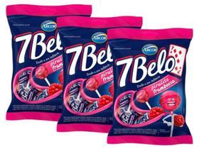 Pirulito 7 Belo Framboesa Arcor 500g - 3unid Pirulito 7 Belo Framboesa Arcor 500g - 3unid