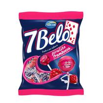 Pirulito 7 Belo Framboesa Pacote 500g Arcor Doce Guloseimas