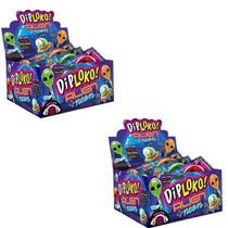 Pirulito Alien Neon Sabores Laranja Maça Verde Morango 60Un Pirulito Alien Neon Sabores Laranja Maça Verde Morango 60Un