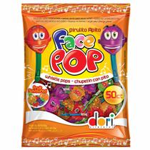 Pirulito Apito Frutas Face Pop - 450g