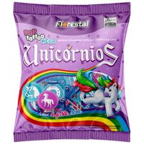 PIRULITO BOAVISTENSE POP TATTOO UNICORNIO 450g ALGODÃO DOCE