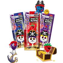 Pirulito Brilha no Escuro Sabor Variado Blueberry Morango Uva 24 Unidades 10g Kydoidera