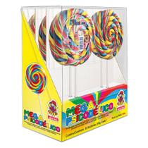 Pirulito Chaves Mega Psicodélico Colorido Com 12 Unidades - Santa Rita