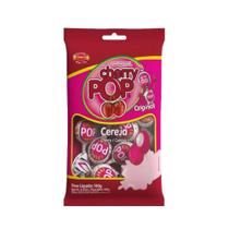 Pirulito Cherry Pop Cereja Recheio Chiclete c/10 - Sams