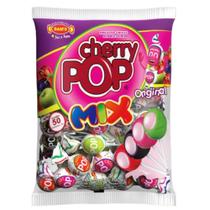 Pirulito Cherry Pop Mix Sortidos 700g - Sams Recheio chiclete