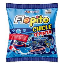 Pirulito Chicle Flopito Q Pinta 500gr Florestal 50un