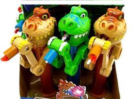 Pirulito Com Brinquedo Kids Dino Chomp Kit com 3 Unidades