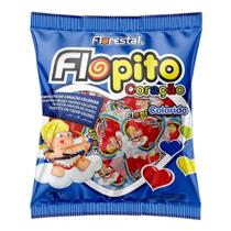 Pirulito Coração Flopito Colorido 500g - Florestal