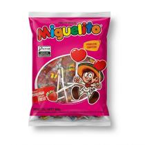 Pirulito Coração Miguelito Morango 600g Festa Lembrancinha Candy Bar