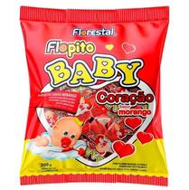 Pirulito Coração Vermelho de Morango Baby Florestal 200g Pirulito Coração Vermelho de Morango Baby Florestal 200g