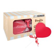 Pirulito de Chocolate ao Leite Coração (10 Uni.) Borússia Chocolates